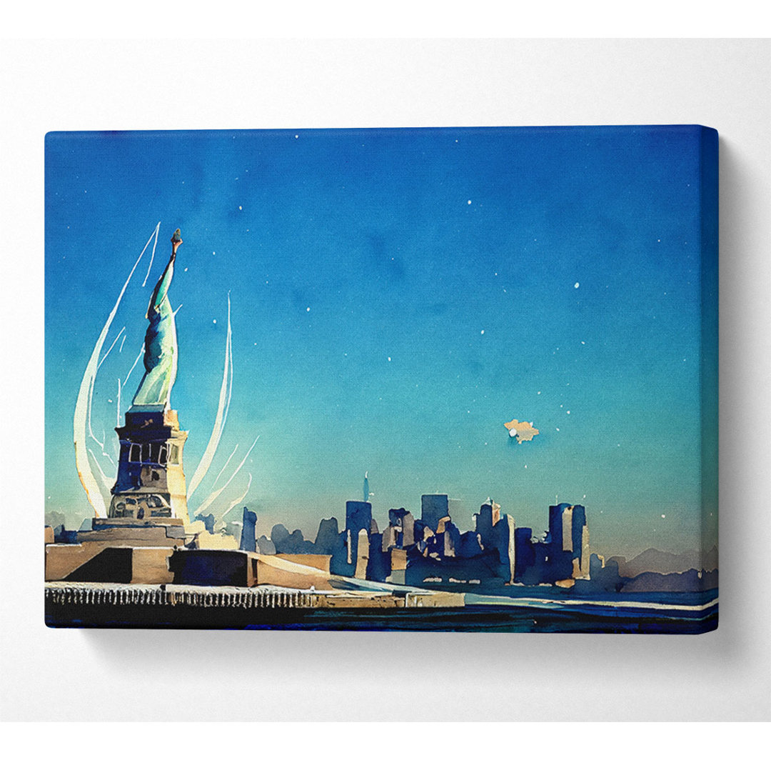 New Yorks Freiheitsstatue - Kunstdrucke auf Leinwand - Wrapped Canvas