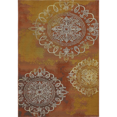 Tatum Washable Oriental Indoor / Outdoor Rug