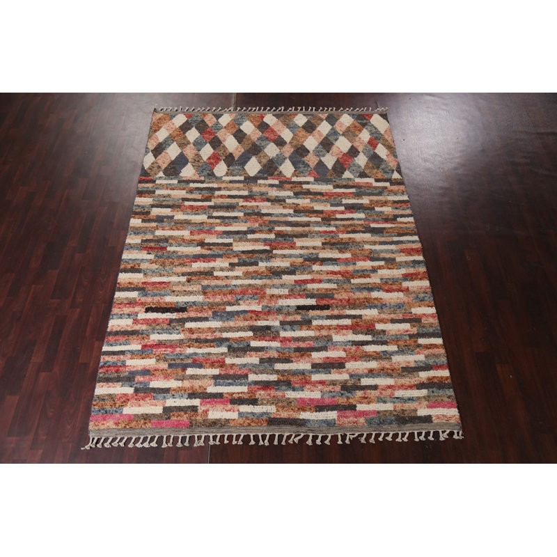 Tapis marocain oriental noué à la main 8 x 11