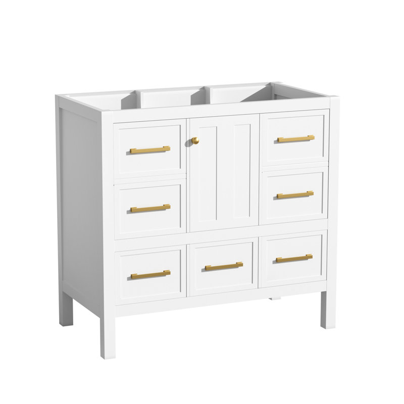 Base de meuble-lavabo sur pied 36 po sans lavabo Zyrvex