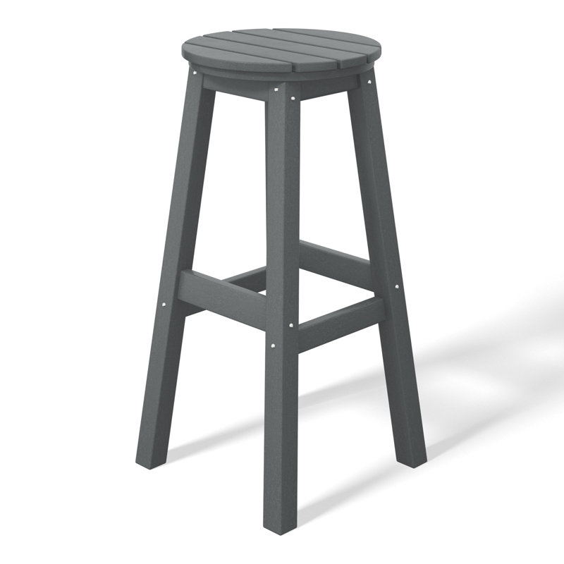 Tabouret d'extérieur Laguna, Gris foncé, 29"