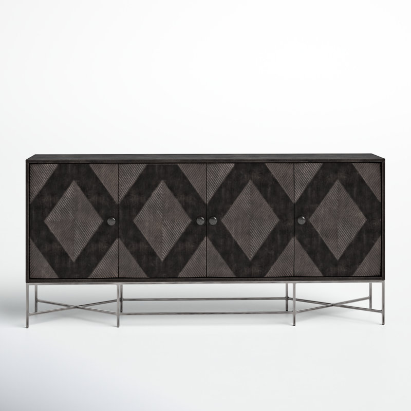 Philipa 72'' Solid Wood Sideboard, Brown