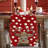 Christmas Table Runner 72 Inches Long With Elk, Seasonal Winter Xmas Holiday Farmhouse Christmas Decorations Holiday Table Runners Indoor Home Party Décor