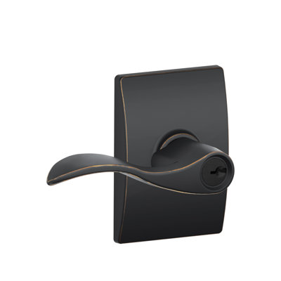 Accent Lever with Century Trim Keyed Entry Lock