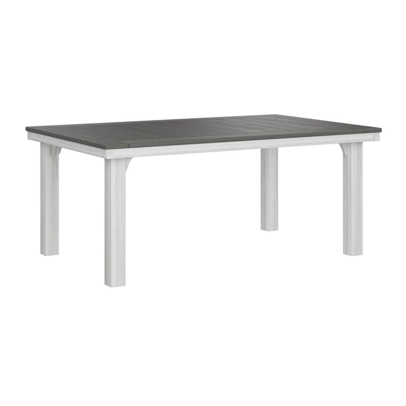 Homestead Outdoor Dining Table, Smoke Gray, Black