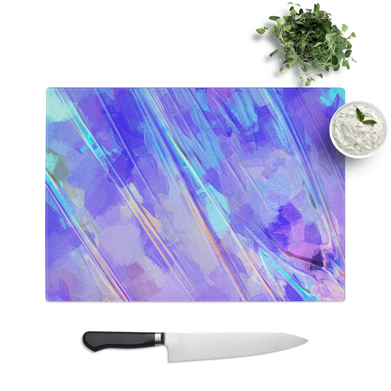 Tempered Glass Sweet Mind Chopping Board, 28.5 cm W x 20 cm L