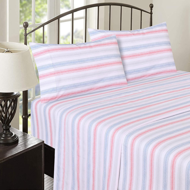 100% Cotton Sheets Sets Soft Crispy Percale Cooling Sheets 16 Inch Deep Pocket Bed Sheets, Times