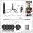 Multi-Function Squat Rack with Cable Crossover System, Power Rack with LAT Pull Down, Pull-Up Bar, Dip Bars, Weight Bench, 260 LB Bumper Plates, 7 FT Olympic Bar & Training Attachments