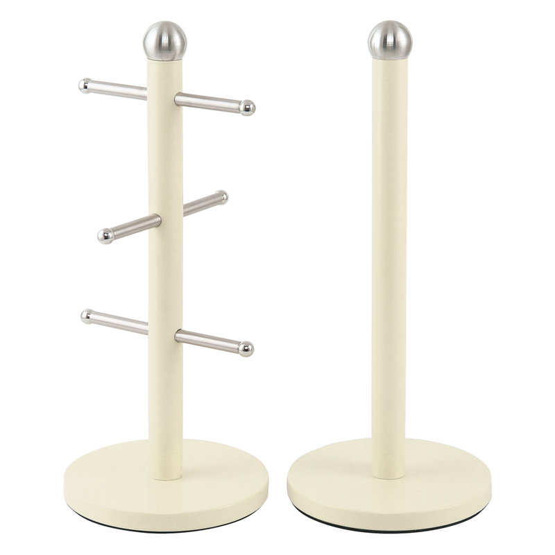 Dainty Steel Mug Tree, Cream