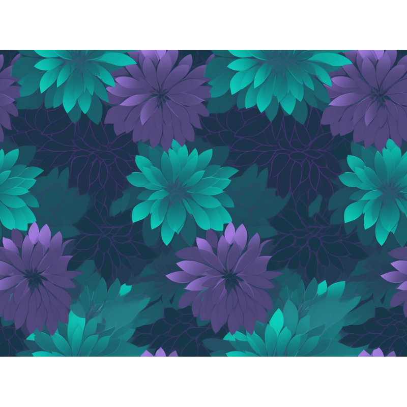 Rideaux à motif floral - 6077, L 40 po x L 82 po