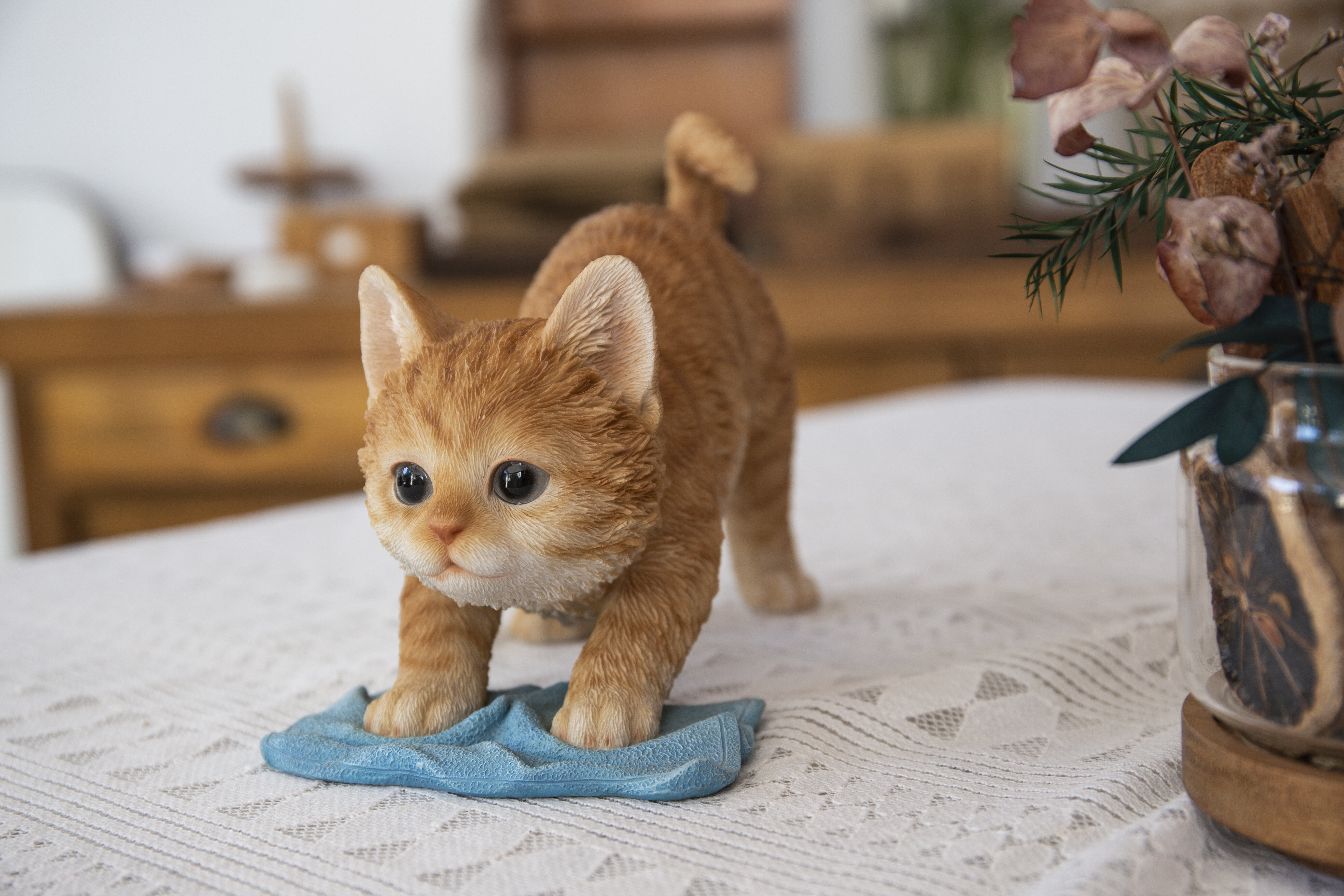 Hi-Line Gift Ltd. Kitten Mopping the Floor