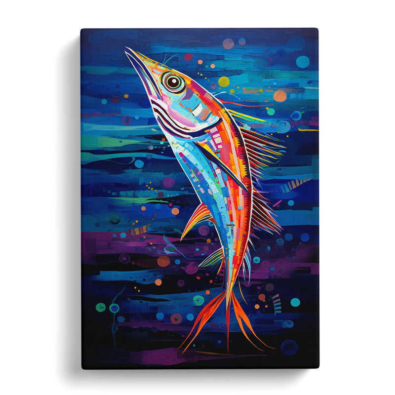 Fish Orphism - No Frame Print, 50cm H x 35cm W x 3cm D