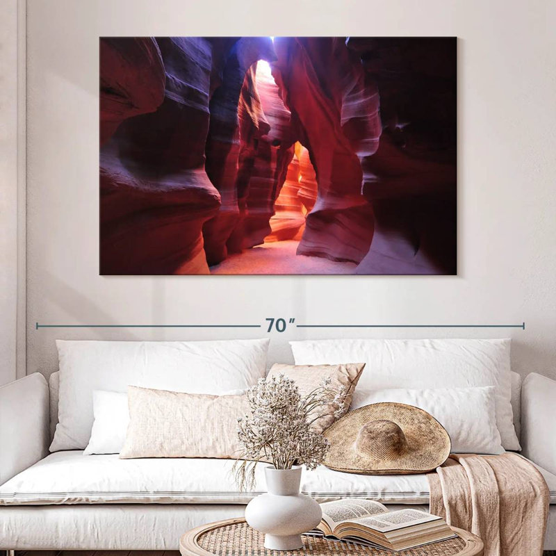 Rayons de soleil Alvord Antelope Canyon, H 34 po x l 51 po