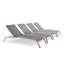 Chaises longues d'extérieur en filet Havenside Home Wendu (ensemble de 4) par Modway-1922191670