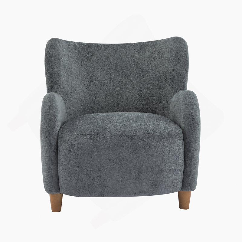 Fauteuil à oreilles Lucia, Gris matinal