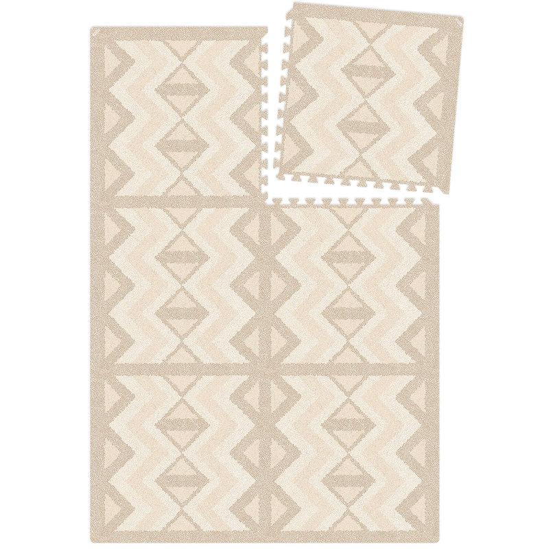 Kilim - Tapis de jeu, H 0,47 po x L 144 po x l 120 po, Sable