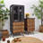 Black Solid + Manufactured Wood Display Cases