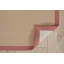Tapis fabriqué à la main aux États-Unis avec bordure en coton orange brûlé Nannette-73100107