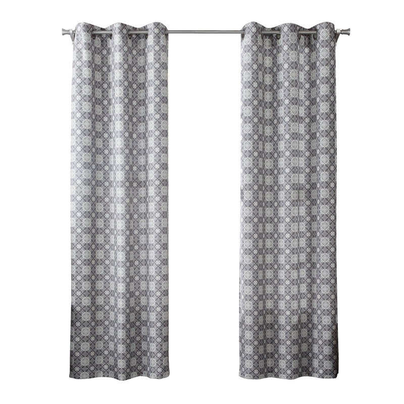 Buntingford Room Darkening Curtain Single Panel, Gray