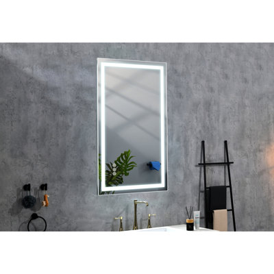 Led Wall Mirror 40"x24" Bathroom - Fog, Dimmable, 3 Colors, Memory Feature, Vanity Fog Color Options, Memory, Mounted