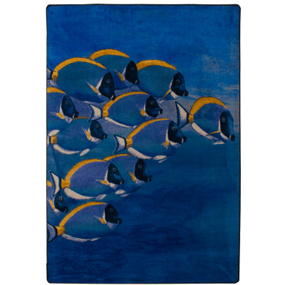 Tapis bleu Konnor