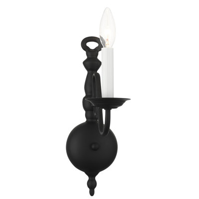 Benedetto Steel Candle Wall Light