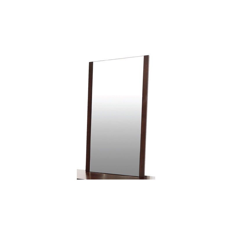 Abdulkadyr Wood Wall Mirror, Oak Veneer Wenge
