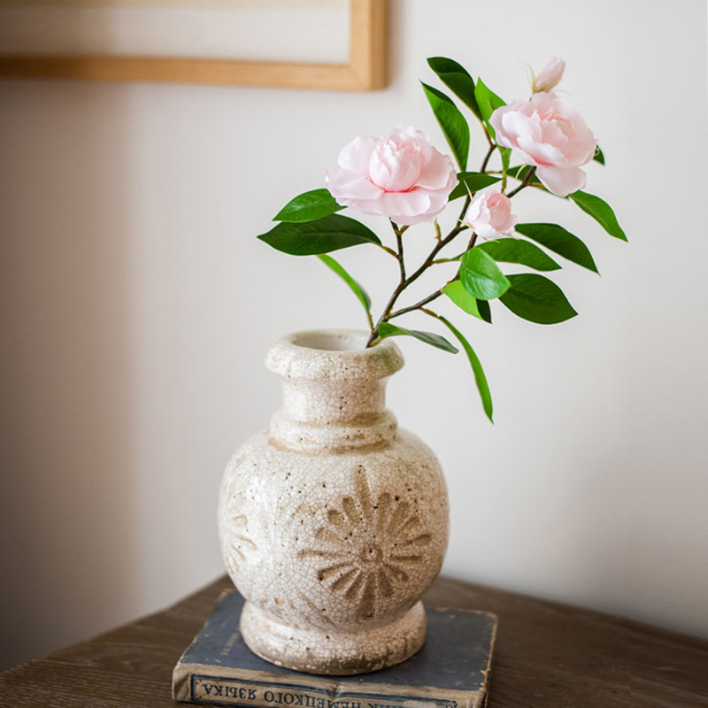 Tige de gardenia en soie, Une tige, Rose