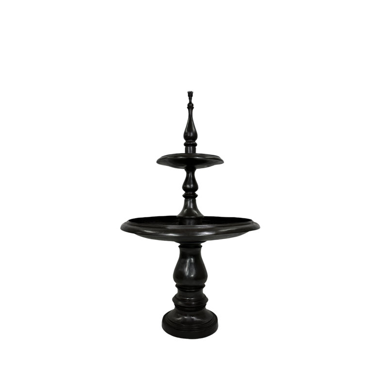 Fontaine contemporaine à deux étages bronze