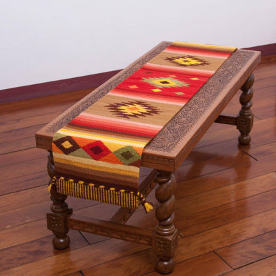 Lowrey Brilliant Sunset Wool Blend Table Runner