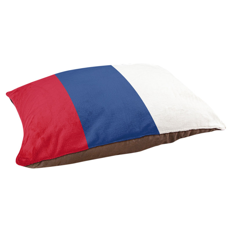 Coussin Designer, Moyen (L 30 po x l 40 po), Rouge / bleu royal / blanc