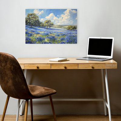 «Texas Fields With Bluebonnets», art mural contemporain