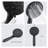 Matte Black Shower System with Tub Spout - High Pressure 2-in-1 Rain Shower Combo Faucet with Valve and 7 Spray Modes