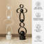 Set Of 2 Modern Abstract White Metal Sculpture Table Decor