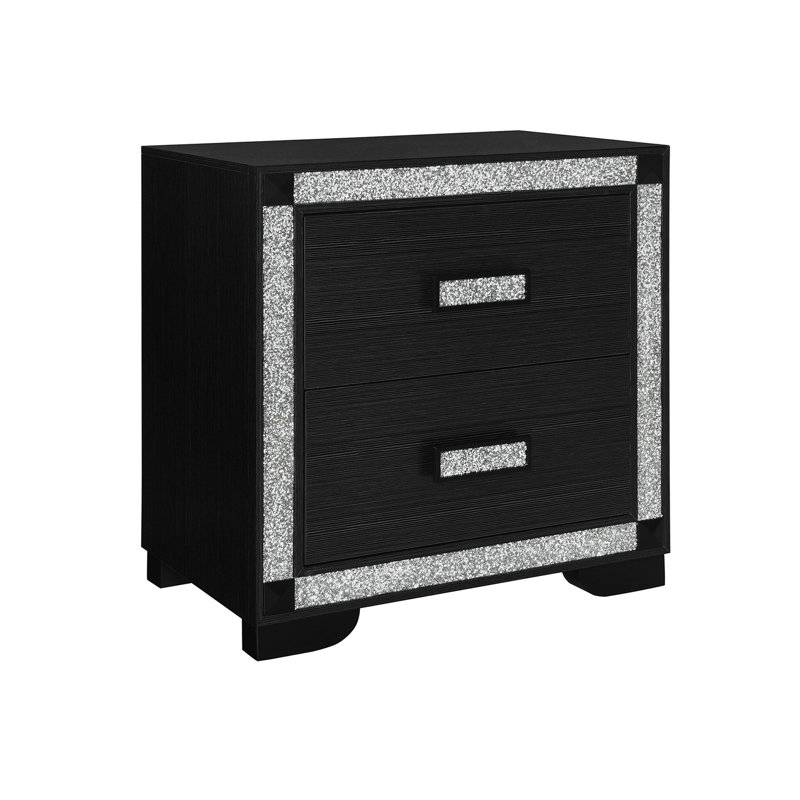 Table de chevet avec glacière et haut-parleur, Gris anthracite