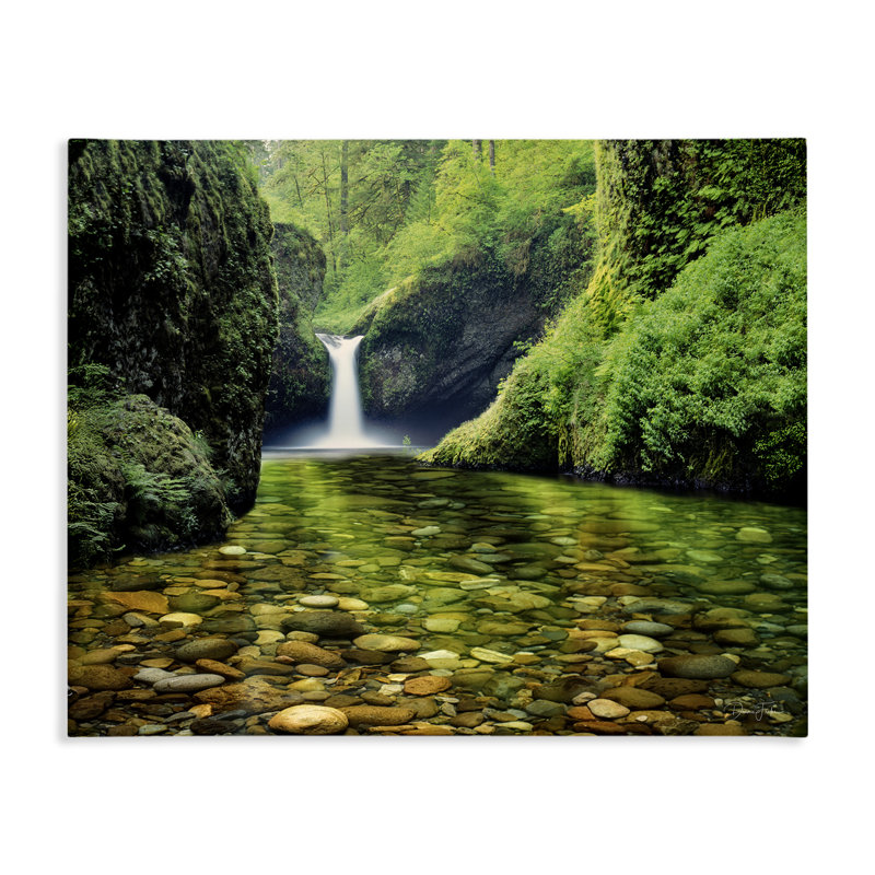«Punchbowl Falls in Emerald Forest», conception par Dennis Frates, H 24 po x l 30 po