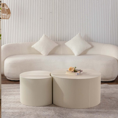 Round Wood Coffee Table