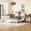 Lit plateforme Grose avec table de chevet, commode et station de charge-117987726-117987724