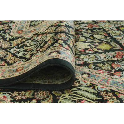 Pak-Persian Desmond Black Round Rug
