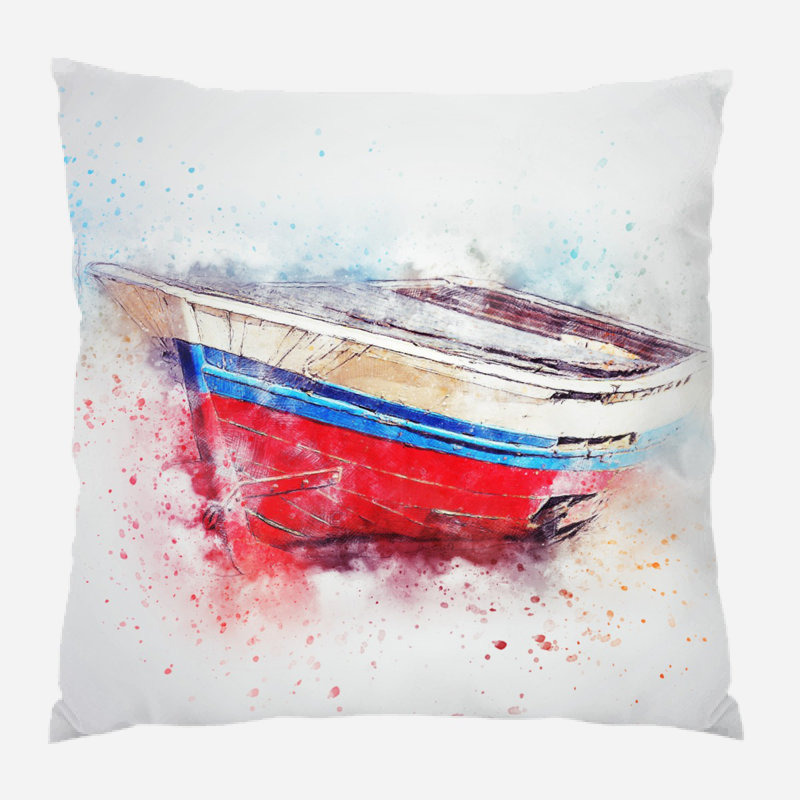 Coussin bateau Perri, Microsuède, Intérieur