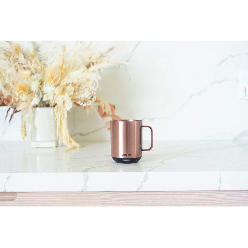 Ember Mug 2, Temperature Control Smart Mug, 10 Oz, Rose Gold
