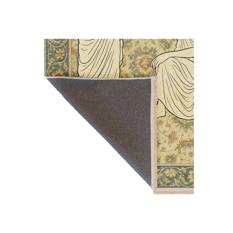 Tapis tissé crème Mosso, 4'7" x 6'7"