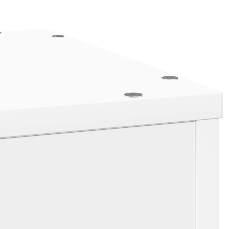  Support à plante blanc en bois d'ingénierie 13,0 x 13,0 x 39,4 po
