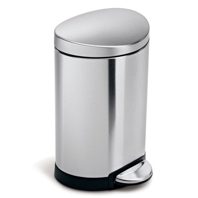 Simplehuman 6L Semi-Round Bathroom Pedal Bin