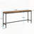 70.9 Inch Extra Long Industrial Console Table, Narrow Sofa Table with Rustic Entryway Design and Tall Bar Height for Living Room, Brown & Black