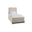 Lit simple au-dessus d'un lit gigogne dans la teinte taupe, embellissement avant, couche de surface en placage de bouleau, sens transitionnel décontracté, bois massif et base, 82,13 de profondeur, 40,91 de largeur, 52,83 de hauteur, 169,93 lb