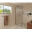 Maia 40 in. x 78 in. Framed Glass Shower Panel - Single Fixed Panel - Fluted-1902958872