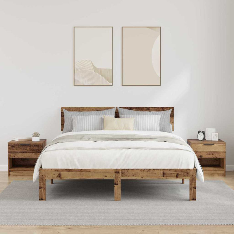 40cm W Manufactured Wood Bedside Table