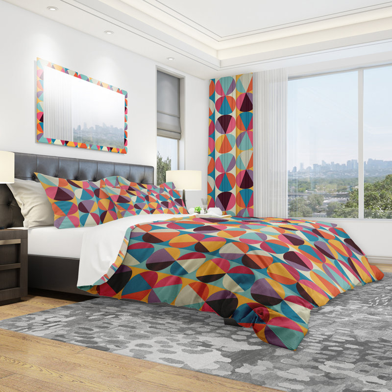 Ensemble de housse de couette moderne, Housse de couette très grand + 2 taies décoratives