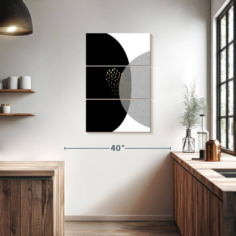 Avery Black Gold Minimalist III, 38" H x 24" W